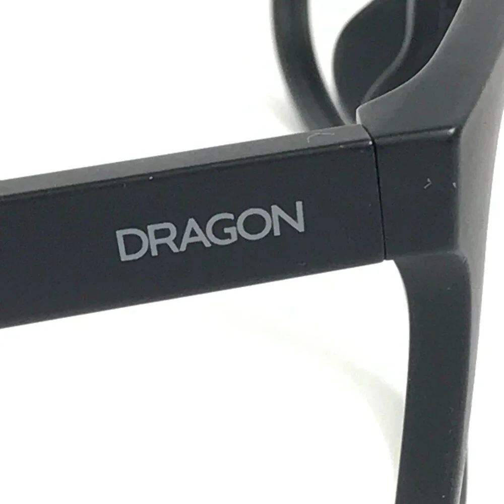 Dragon Eyeglasses Frames EDEN LL 002 Matte Black Square Full Rim 56-18-145
